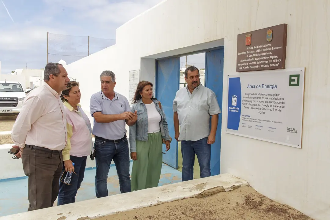 Visita a la cancha de La Graciosa.