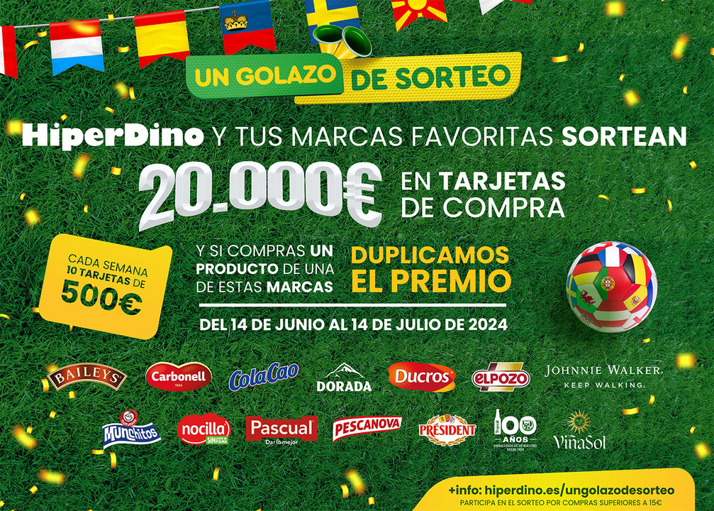 Cartel 'Un Golazo de Sorteo'.