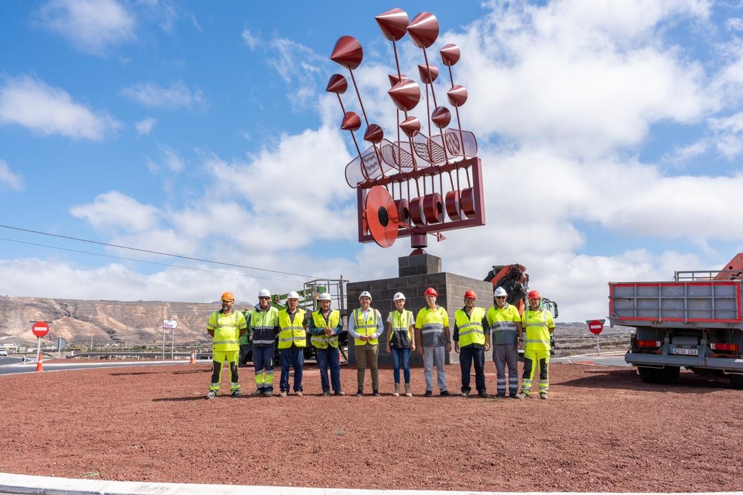 Instalación juguete de viento de Arrieta.