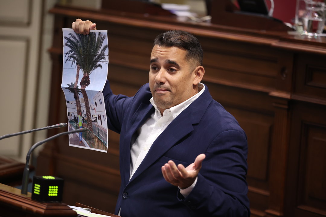 Yoné Caraballo en el Parlamento.