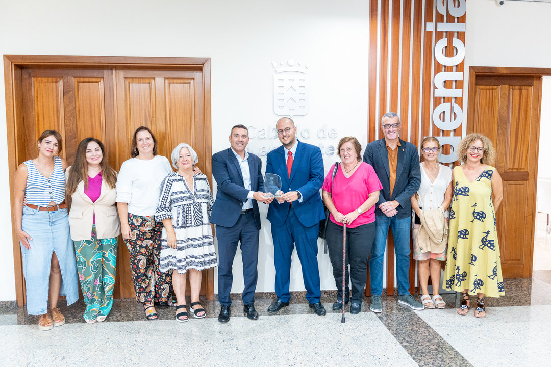 Recepción al magistrado juez decano de Arrecife.