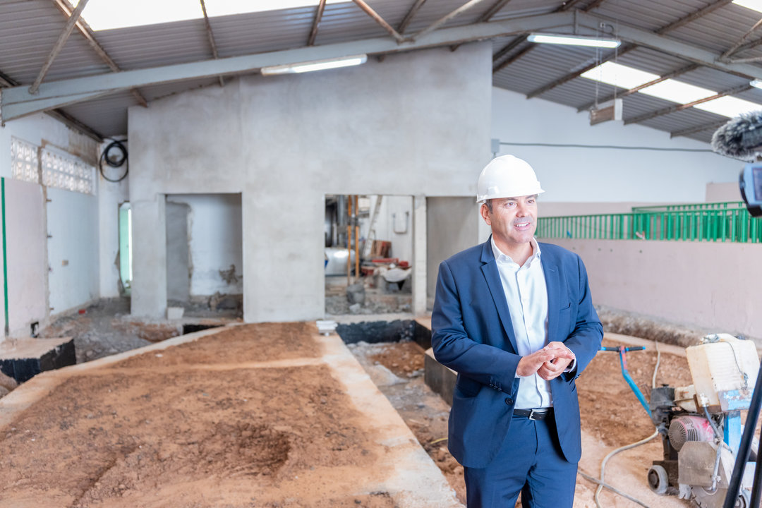 Visita Obras Matadero Insular.