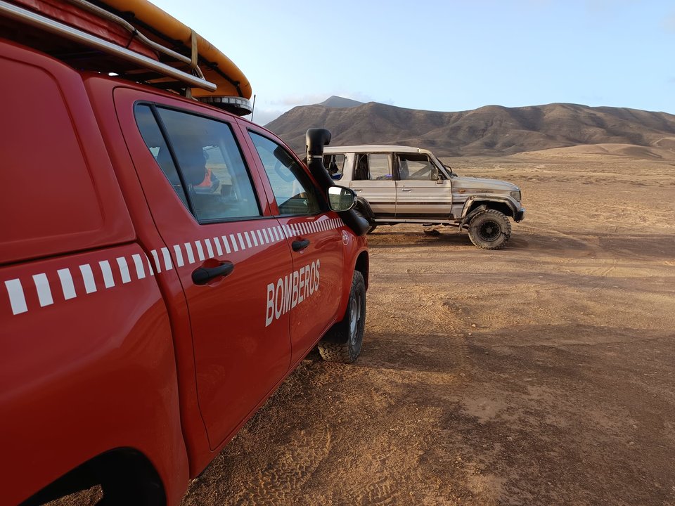 Accidente de tráfico en el camino a Papagayo.