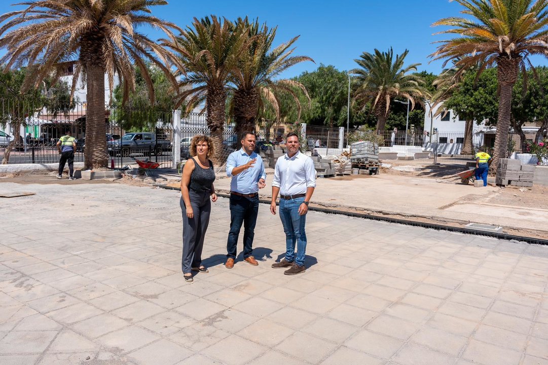 Lugar donde se están construyendo las nuevas canchas deportivas en Titerroy.