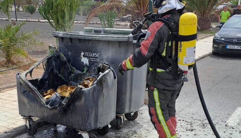 Incendio de contenedores.