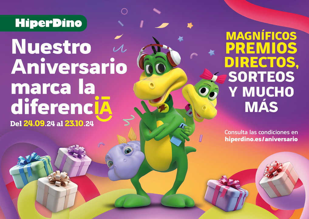 HiperDino arranca su campaña de Aniversario.