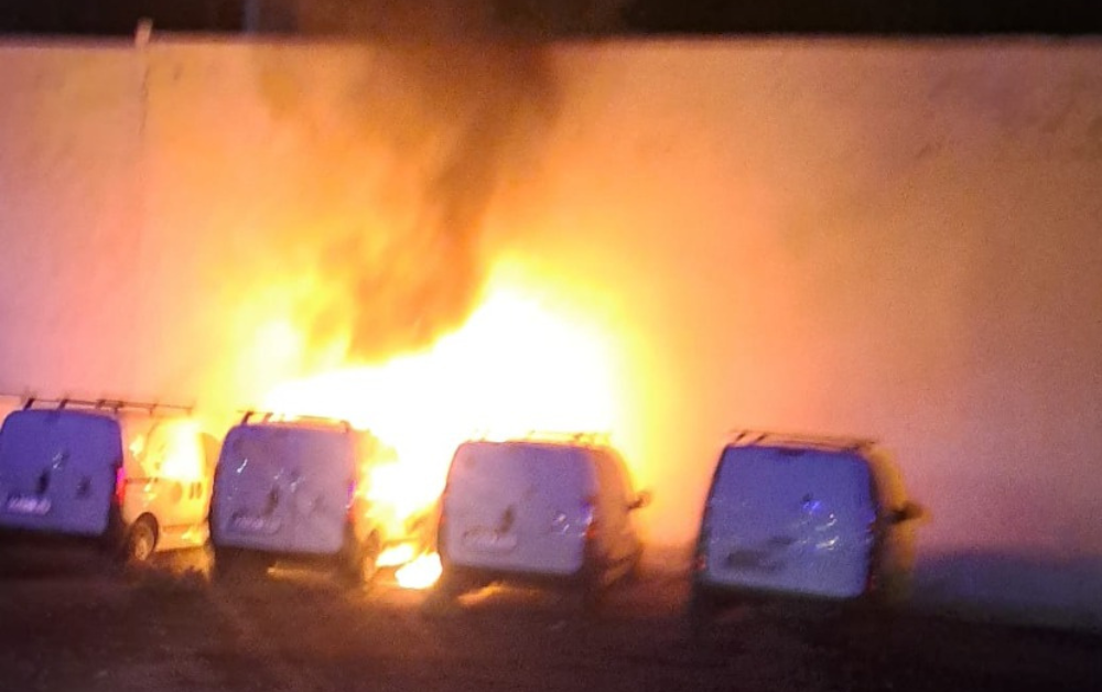 Incendio en la calle Tenderete.