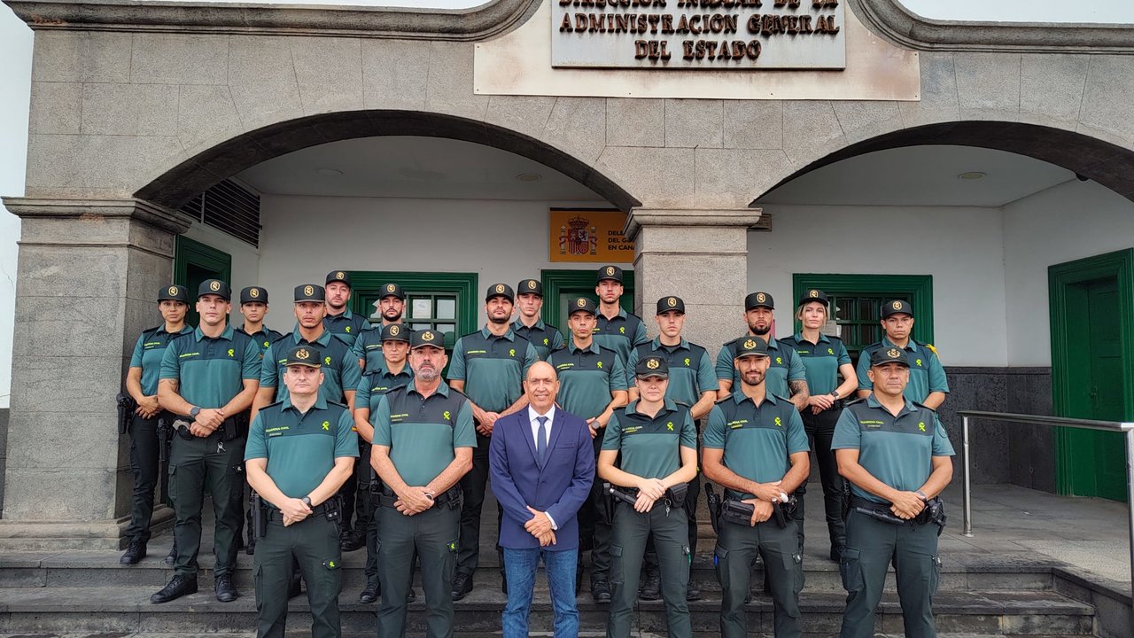 Agentes en prácticas de la Guardia Civil.