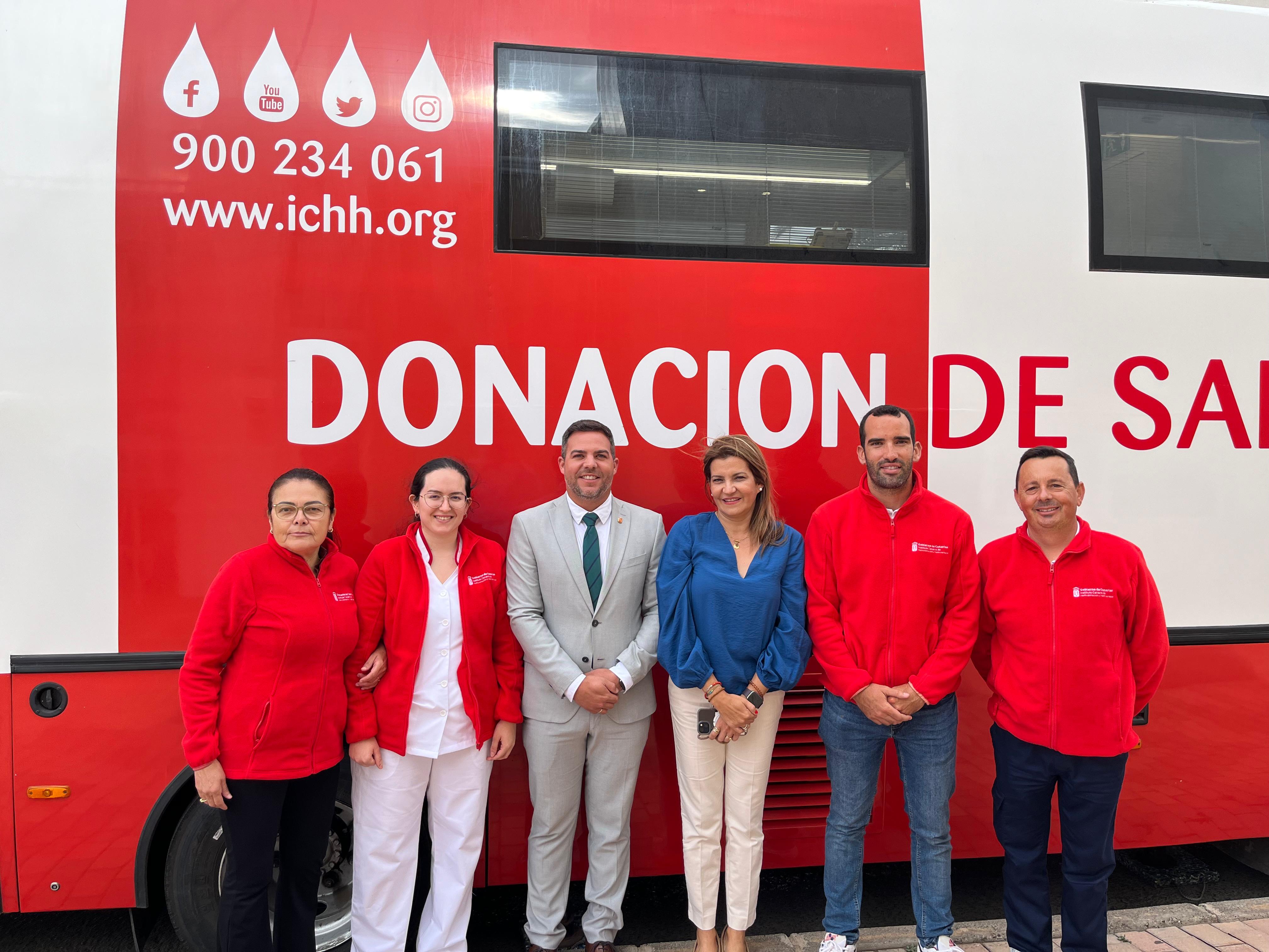Donación de sangre en el Cabildo de Lanzarote.